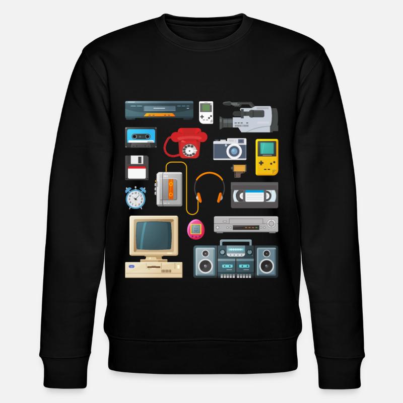 Appareils Retro 90 - Sweat bio CHANGER Stanley/Stella Unisexe - noir