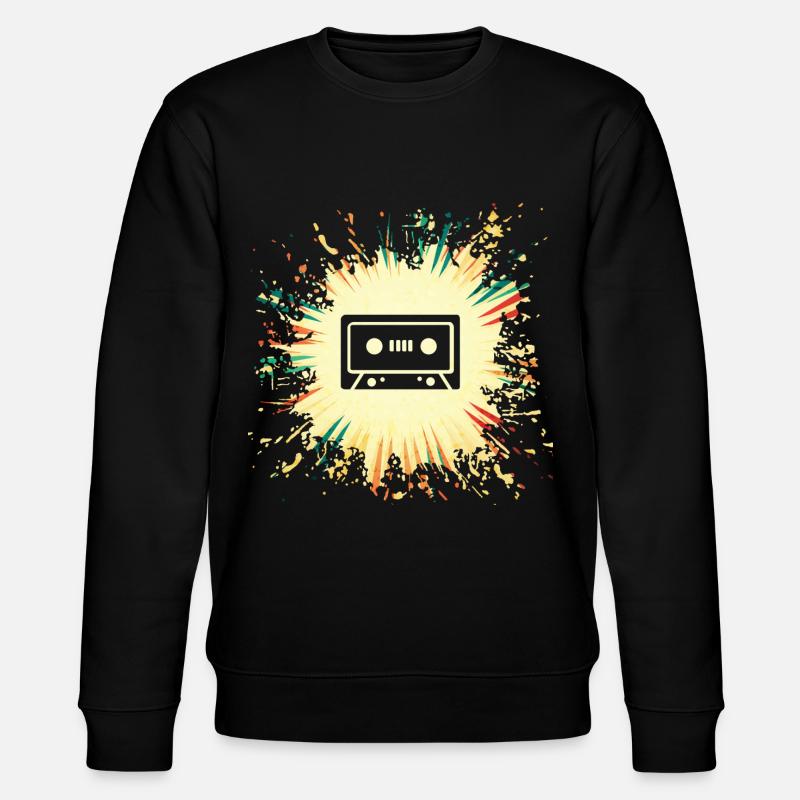 Cassette Compact cassette Music cassette - Stanley/Stella CHANGER Unisex Organic Sweatshirt - black