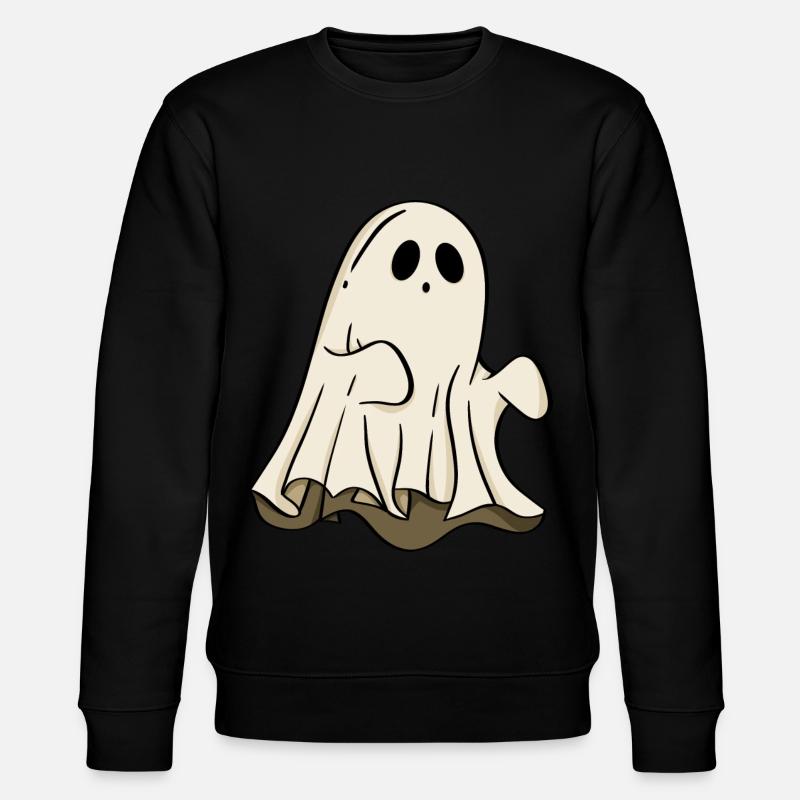 Geist Halloween - Stanley/Stella Unisex Bio-Sweatshirt CHANGER  - Schwarz