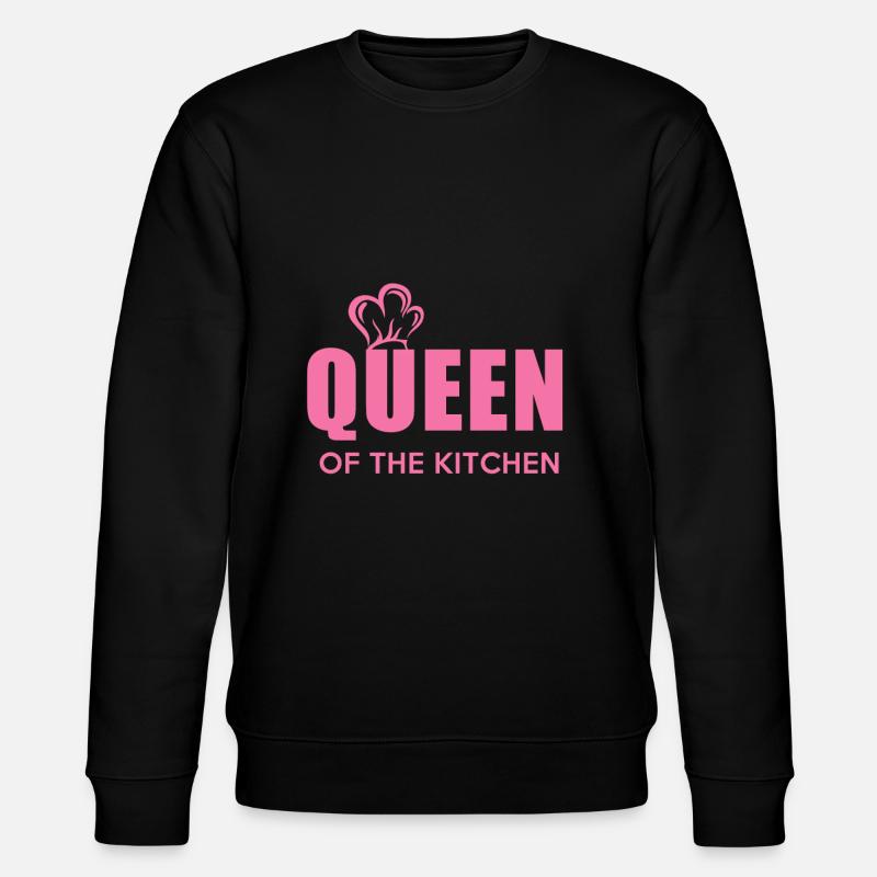 Cook queen kitchen gift - Stanley/Stella CHANGER Unisex Organic Sweatshirt - black