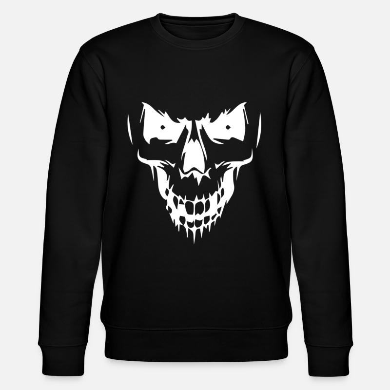 crâne - Sweat bio CHANGER Stanley/Stella Unisexe - noir
