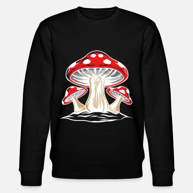 Toadstool the most famous mushroom - Stanley/Stella CHANGER Unisex Organic Sweatshirt - black