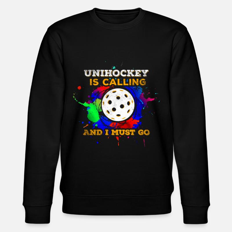 Unihockey - Stanley/Stella Unisex Bio-Sweatshirt CHANGER - Schwarz