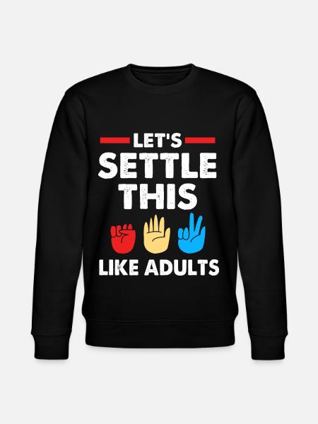 Stone scissors paper - Stanley/Stella CHANGER Unisex Organic Sweatshirt - black