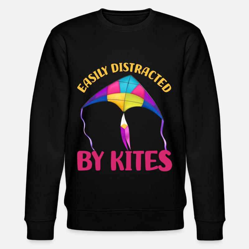 Kite flying - Stanley/Stella CHANGER Unisex Organic Sweatshirt - black