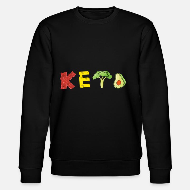 Keto Tshirt - Stanley/Stella Unisex Bio-Sweatshirt CHANGER  - Schwarz