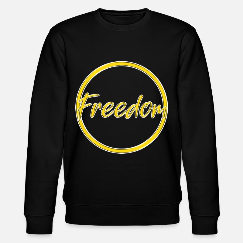 Freedom - Stanley/Stella Unisex Bio-Sweatshirt CHANGER  - Schwarz
