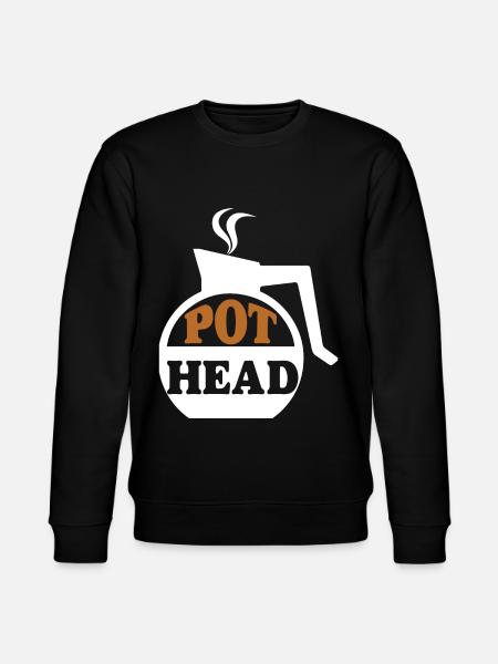 Pot head Coffee - Coffee Gifts - Stanley/Stella CHANGER Unisex Organic Sweatshirt - black