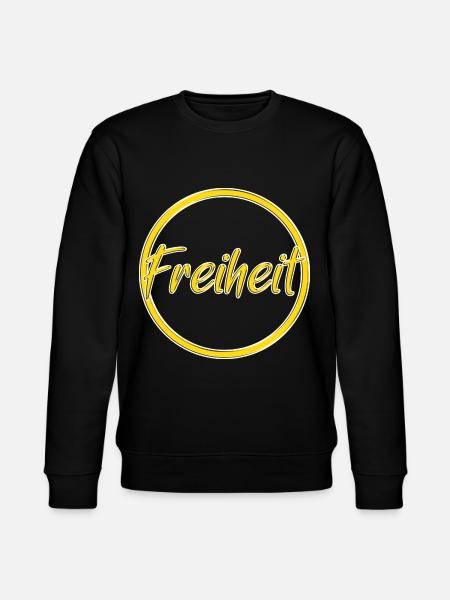 Freiheit - Stanley/Stella Unisex Bio-Sweatshirt CHANGER - Schwarz
