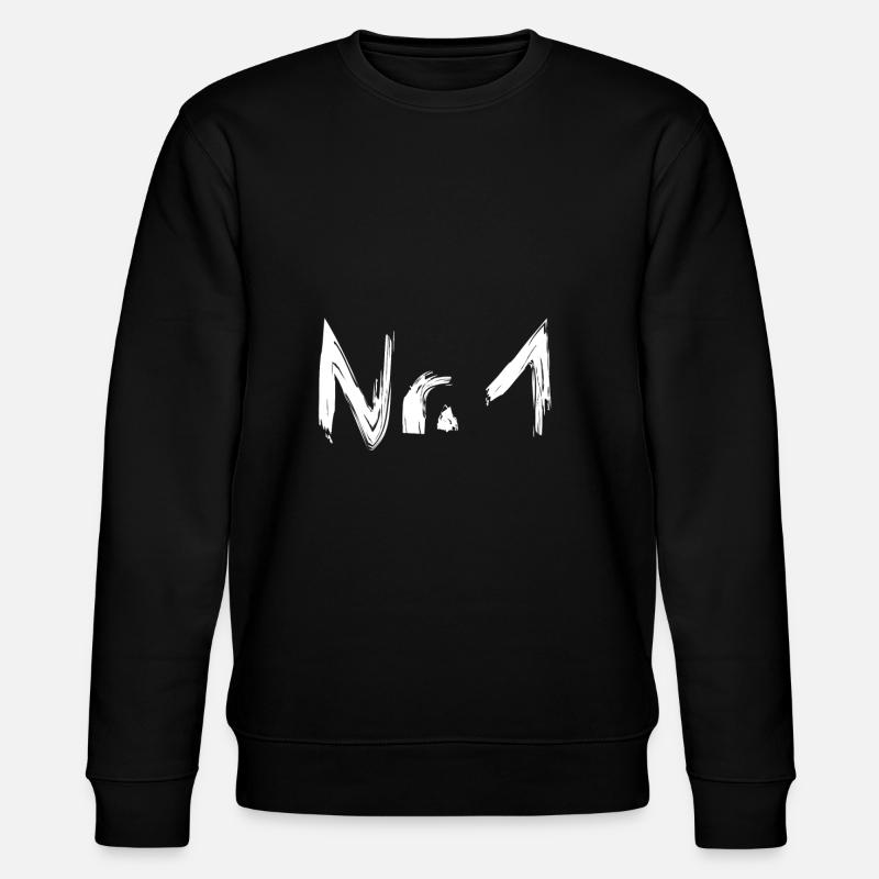 Nummer 1 T-Shirt - Stanley/Stella Unisex Bio-Sweatshirt CHANGER - Schwarz