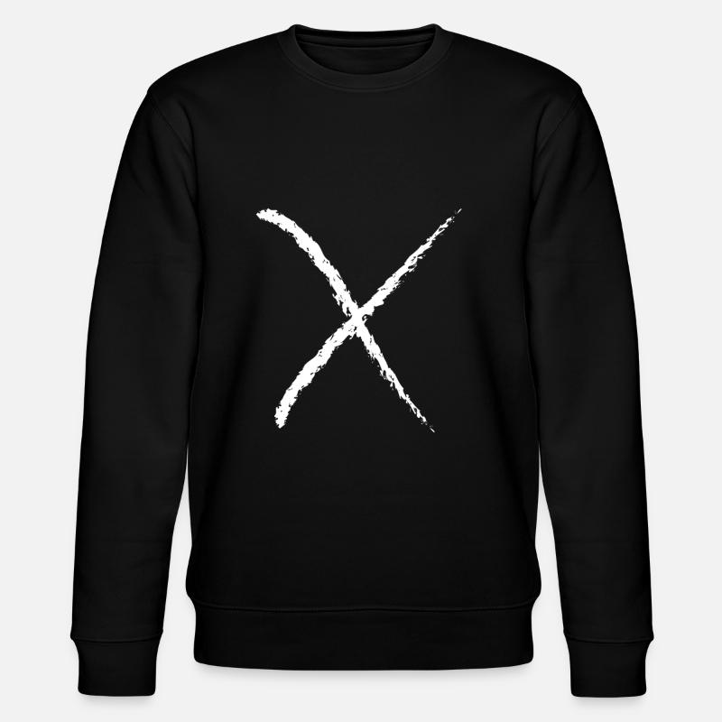 X comme alphabet croix cool - Sweat bio CHANGER Stanley/Stella Unisexe - noir
