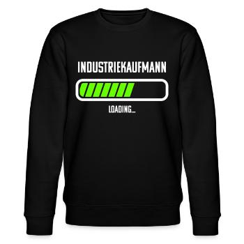 Industriekaufmann Beruf Loading Ladebalken - Stanley/Stella Unisex Bio-Sweatshirt CHANGER  - Schwarz - Vorne - Nik (191cm) & Marisol (170cm)