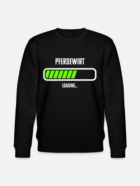 Pferdewirt Beruf Loading Ladebalken - Stanley/Stella Unisex Bio-Sweatshirt CHANGER - Schwarz