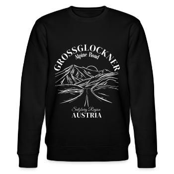 Grossglockner Alpine Road Österreich Salzburg - Stanley/Stella Unisex Bio-Sweatshirt CHANGER  - Schwarz - Vorne - Nik (191cm) & Marisol (170cm)