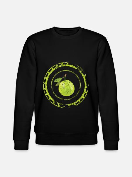Guava fruit art gift - Stanley/Stella CHANGER Unisex Organic Sweatshirt - black
