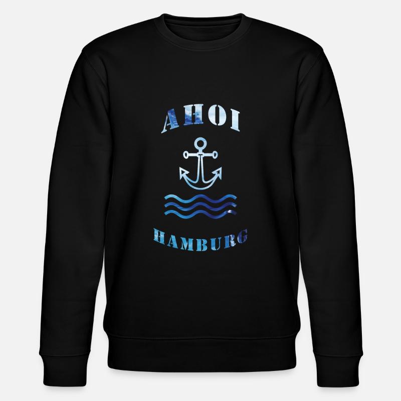 Ahoi Hamburg - Stanley/Stella Unisex Bio-Sweatshirt CHANGER  - Schwarz