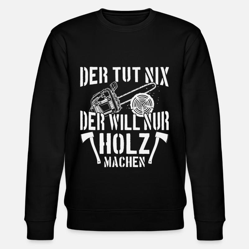 Cadeau de travailleur forestier bûcheron - Sweat bio CHANGER Stanley/Stella Unisexe - noir