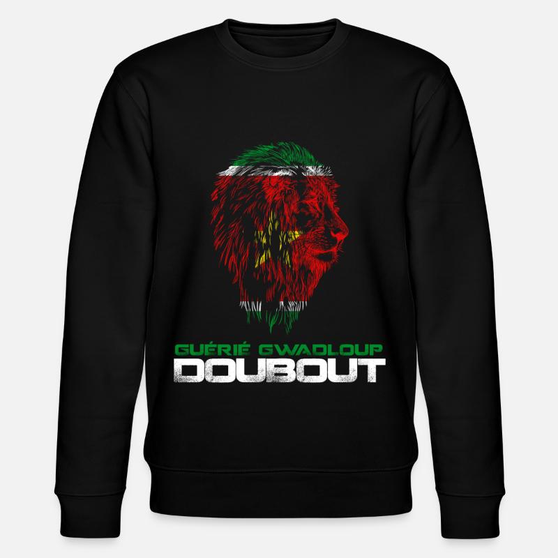 Guadeloupe drapeau guerrier Gwada - Sweat bio CHANGER Stanley/Stella Unisexe - noir