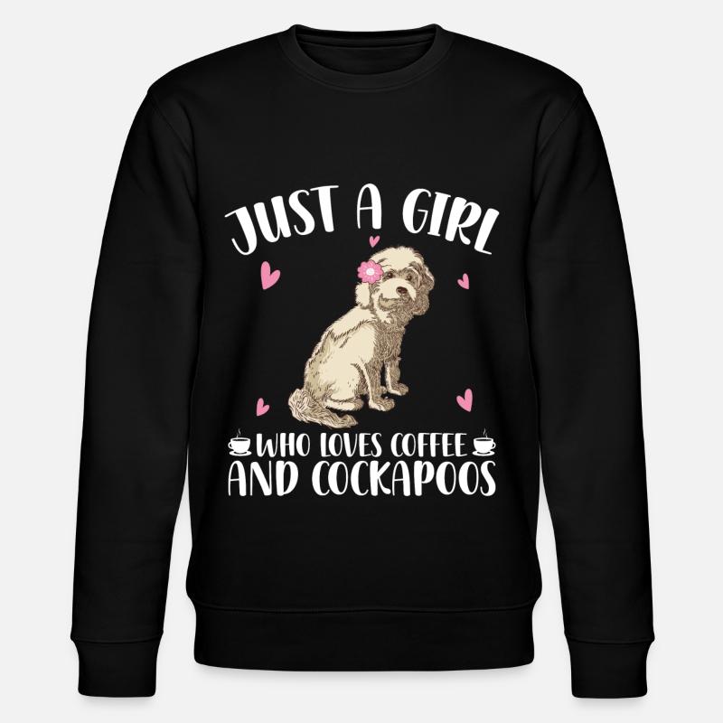 Cockapoo Mädchen - Stanley/Stella Unisex Bio-Sweatshirt CHANGER  - Schwarz
