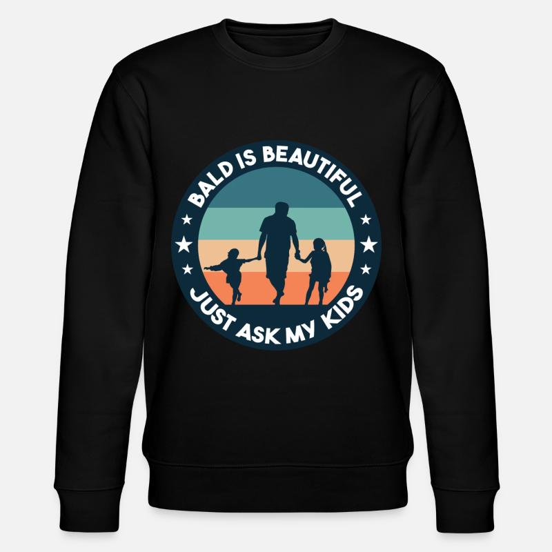 Bald Is Beautiful - Stanley/Stella CHANGER Unisex Organic Sweatshirt - black