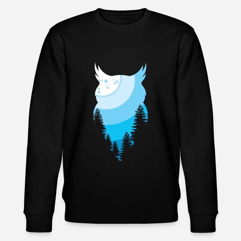 owl - Stanley/Stella CHANGER Unisex Organic Sweatshirt - black