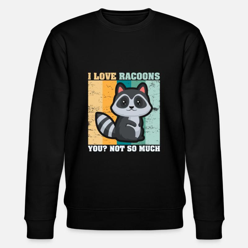 racoon - Stanley/Stella CHANGER Unisex Organic Sweatshirt - black