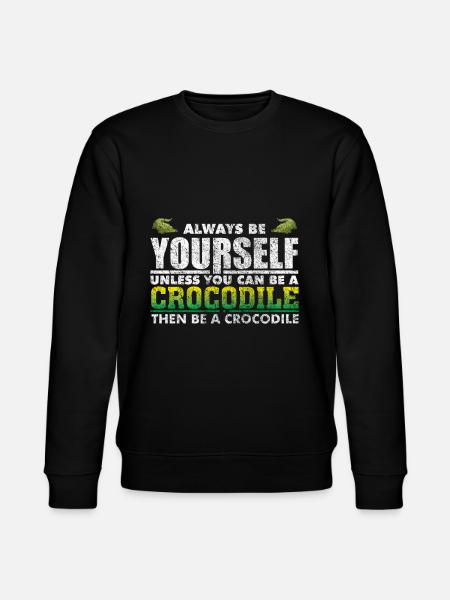 alligator - Stanley/Stella CHANGER Unisex Organic Sweatshirt - black