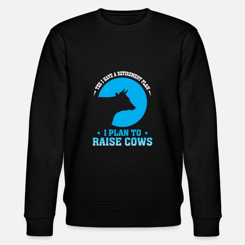 Vache de retraite - Sweat bio CHANGER Stanley/Stella Unisexe - noir