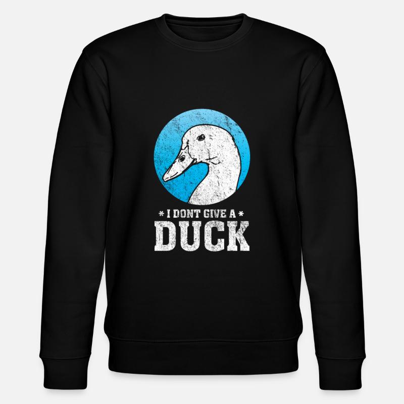 Pun duck - Stanley/Stella CHANGER Unisex Organic Sweatshirt - black