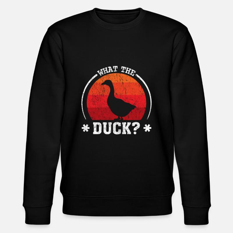 Jeu de mots drôle de canard - Sweat bio CHANGER Stanley/Stella Unisexe - noir