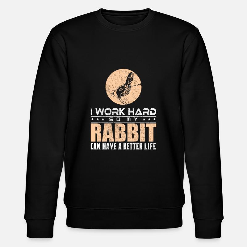 rabbit - Stanley/Stella CHANGER Unisex Organic Sweatshirt - black