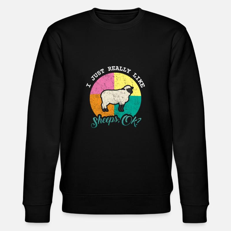 sheep - Stanley/Stella CHANGER Unisex Organic Sweatshirt - black