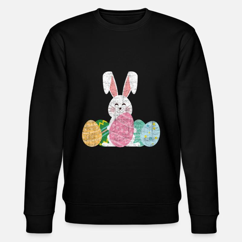 Ostern - Stanley/Stella Unisex Bio-Sweatshirt CHANGER  - Schwarz