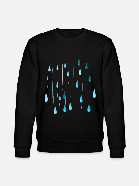 Raindrops / Weather / Nature - Stanley/Stella CHANGER Unisex Organic Sweatshirt - black