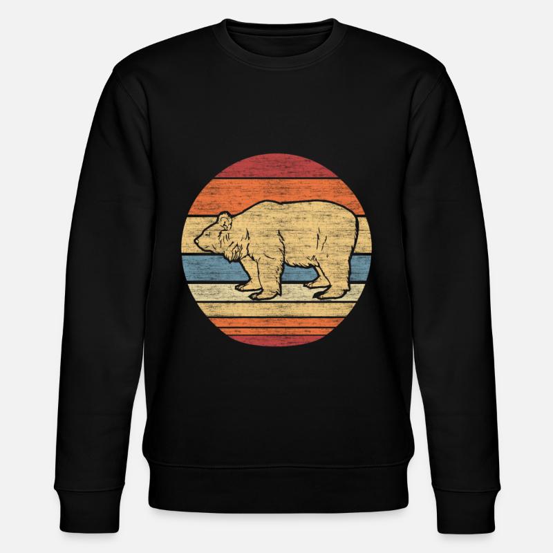 bear - Stanley/Stella CHANGER Unisex Organic Sweatshirt - black