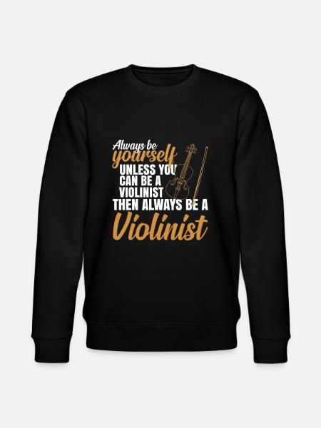 violin - Stanley/Stella CHANGER Unisex Organic Sweatshirt - black