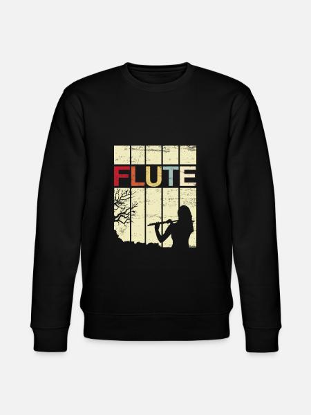 flute - Stanley/Stella CHANGER Unisex Organic Sweatshirt - black