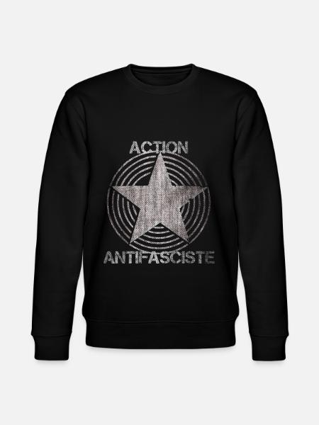 action antifasciste italy spain - Stanley/Stella CHANGER Unisex Organic Sweatshirt - black