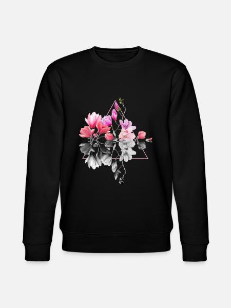 Flowers Design Motif Geometric - Stanley/Stella CHANGER Unisex Organic Sweatshirt - black
