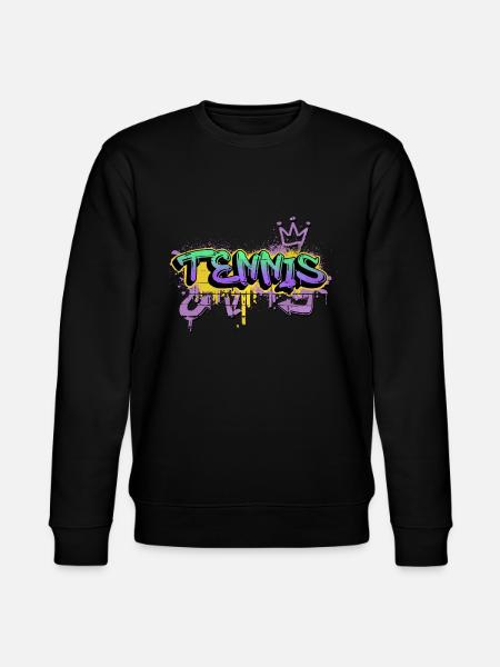 Tennis Graffiti Spray Sprayer Player Sports - Stanley/Stella CHANGER Unisex Organic Sweatshirt - black