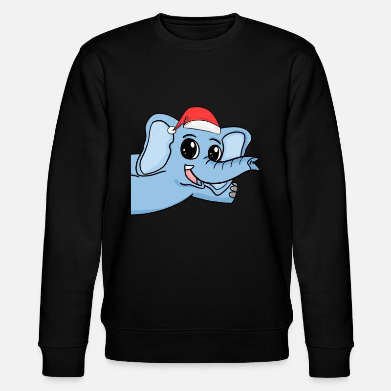 Noël des éléphants - Sweat bio CHANGER Stanley/Stella Unisexe - noir