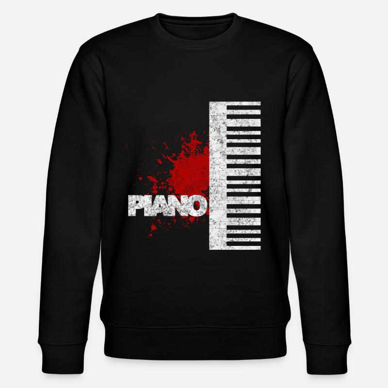 piano - Stanley/Stella CHANGER Unisex Organic Sweatshirt - black