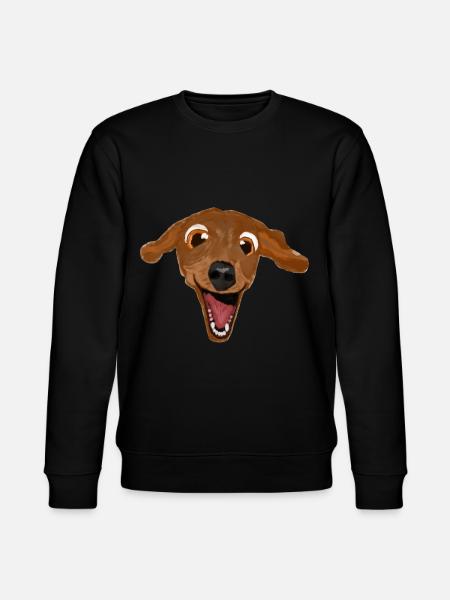 funny dog - Stanley/Stella CHANGER Unisex Organic Sweatshirt - black
