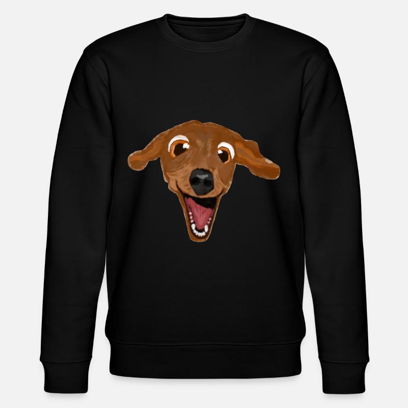 lustiger Hund - Stanley/Stella Unisex Bio-Sweatshirt CHANGER  - Schwarz