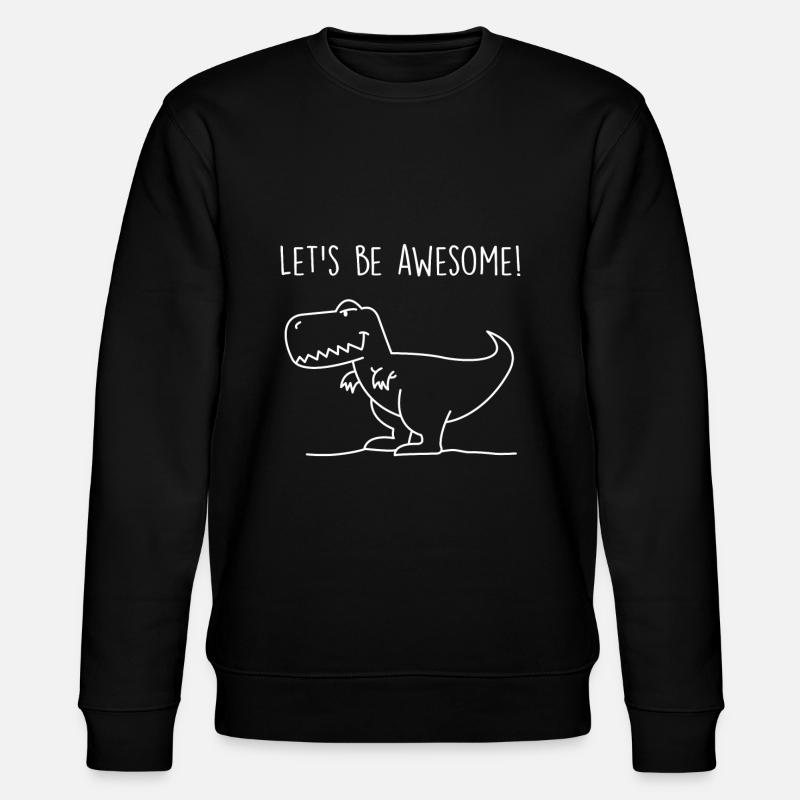 Trex dinosaur dinosaur - Stanley/Stella CHANGER Unisex Organic Sweatshirt - black