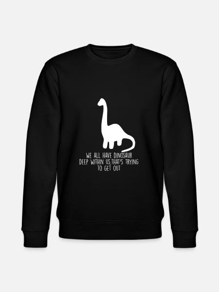 we all have dinosaurs - Stanley/Stella CHANGER Unisex Organic Sweatshirt - black
