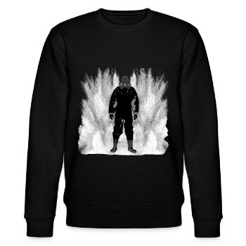 Schutzausrüstung Gas Pulverbeschichten - Stanley/Stella Unisex Bio-Sweatshirt CHANGER  - Schwarz - Vorne - Nik (191cm) & Marisol (170cm)