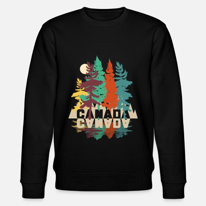 kanada - Stanley/Stella Unisex Bio-Sweatshirt CHANGER  - Schwarz