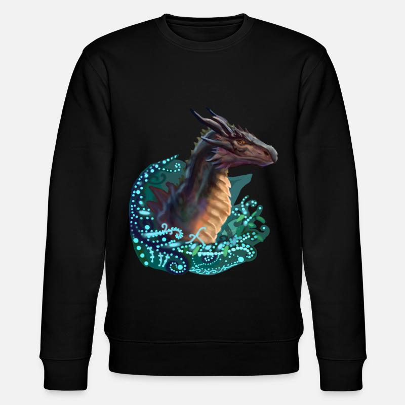 Drachen - Stanley/Stella Unisex Bio-Sweatshirt CHANGER  - Schwarz