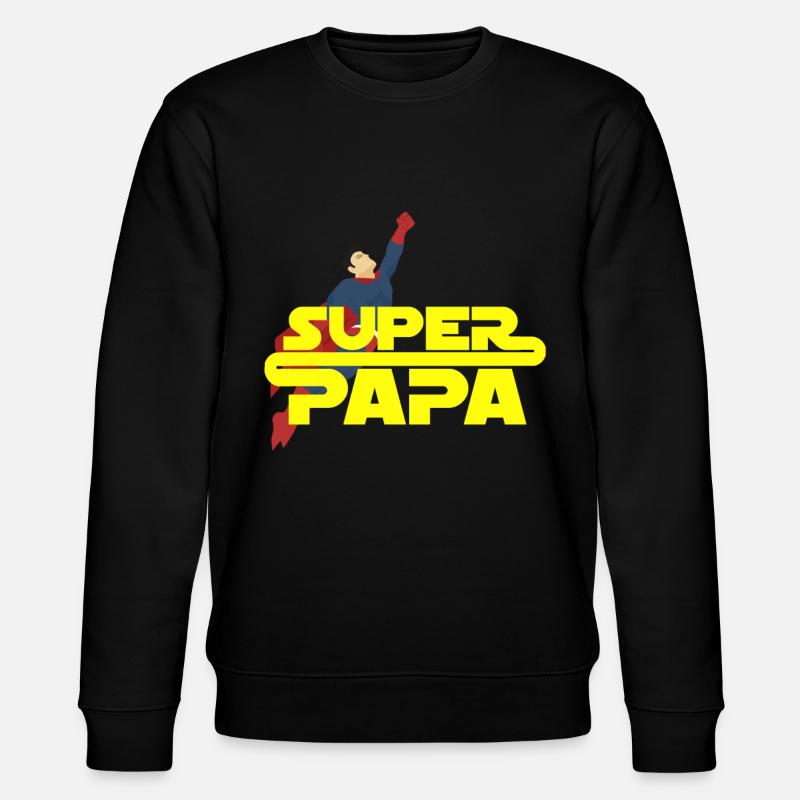 Papa Vater - Stanley/Stella Unisex Bio-Sweatshirt CHANGER  - Schwarz